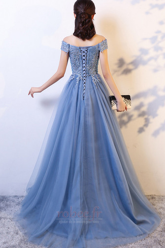 Robe de soirée Lacez vers le haut Printemps A-ligne Montrer Couvert de Dentelle - Page 3