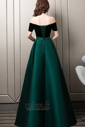 Robe de bal Laçage Rosée épaule Poches Fête Sans Manches a ligne - Page 2