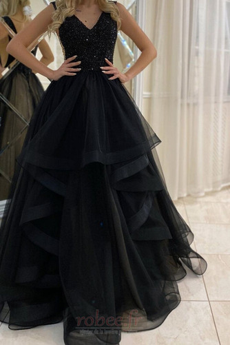 Robe de soirée Poire Corsage Avec Bijoux Printemps Drapé Sans Manches - Page 3