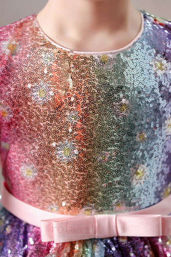 Robe de fille de fleur Paillettes Asymétrique Col de chemise t - Page 7