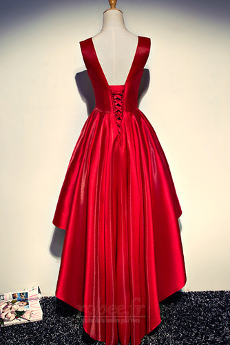Robe de bal Formelle Froid Haut Bas Satin Asymétrique Ballon - Page 5