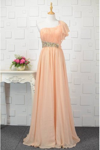 Robe de demoiselle d'honneur a ligne Printemps Sexy Traîne Courte - Page 1