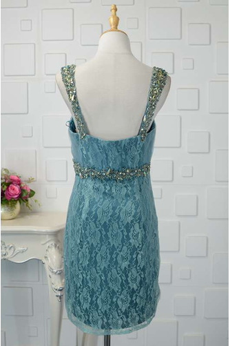 Robe de cocktail fin Dentelle Informel Naturel taille Fourreau Avec Bijoux - Page 3