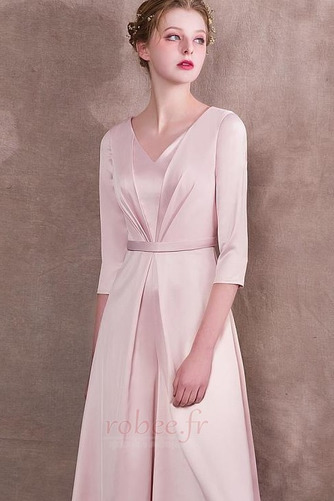 Robe de soirée Elégant Glissière Manche de T-shirt Drapé Naturel taille - Page 5