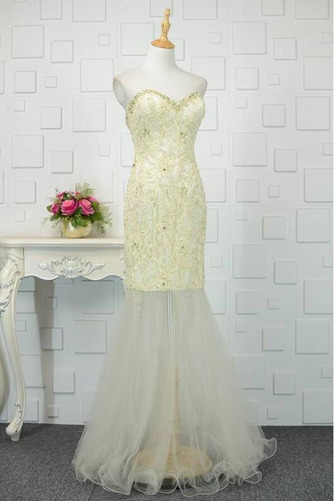 Robe de bal Moderne Sans Manches Naturel taille Ruchés Plongeants - Page 2