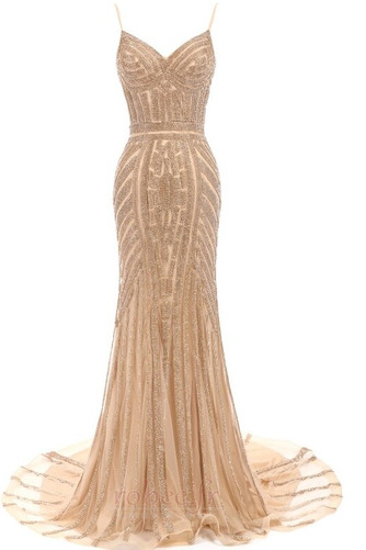 Robe de soirée Tulle Naturel taille semi-couverte Étoilé Corsage Avec Bijoux - Page 12