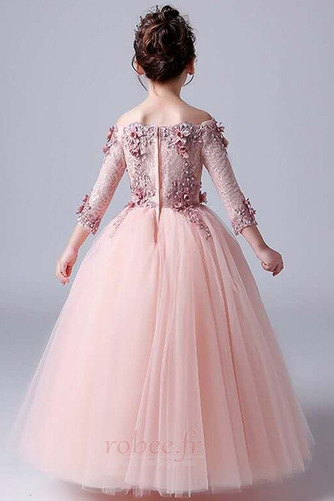 Robe de fille de fleur A-ligne Médium Manche Aérienne Cérémonial - Page 2