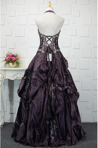 Robe de bal Corsage Avec Bijoux Laçage Naturel taille Taffetas - Page 3