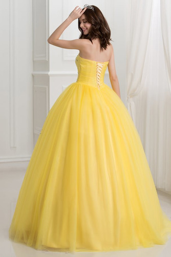 Robe de bal Tulle Cérémonie Ancien Décolleté Dans le Dos Traîne Courte - Page 2