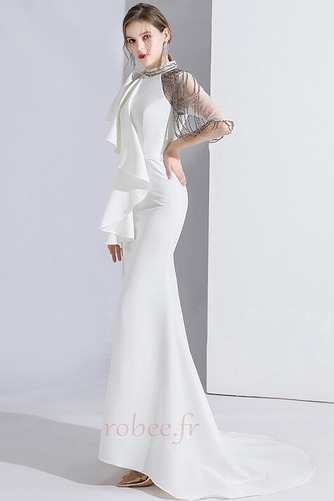 Robe de soirée Naturel taille Près du corps Norme Ruchés Plongeants - Page 4