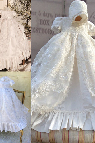 Robe de fille de fleur Bébé Manquant Perle Chapeau Naturel taille - Page 2