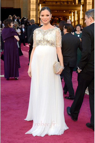 Robe de soirée Dolman Sleeves Longueur de plancher Naturel taille - Page 1