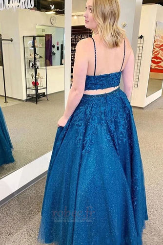 Robe de bal Tulle Traîne Courte Sans Manches Moderne Dos nu Perle - Page 3