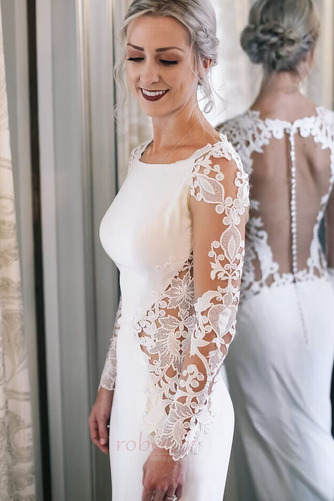 Robe de mariée Manche Longue Sirène Dentelle Petit collier circulaire - Page 4