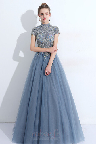 Robe de soirée Décalcomanie Trou De Serrure Été Manche Courte - Page 1