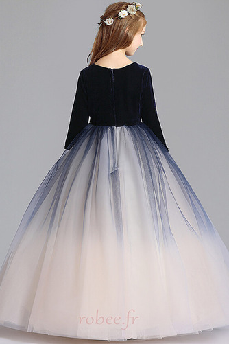 Robe de fille de fleur Petit collier circulaire Longueur de plancher - Page 2