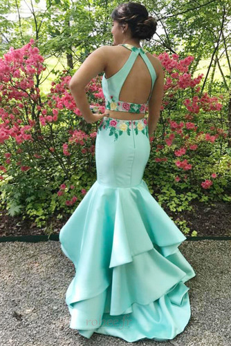 Robe de bal Sirène Dos nu Col de chemise t Exquisite Naturel taille - Page 2