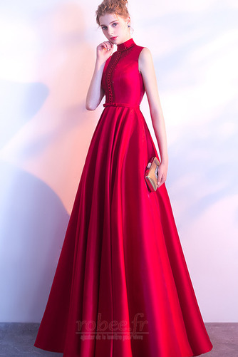 Robe de bal a ligne Col haut Norme Milieu dos Festin Perle Elégant - Page 3