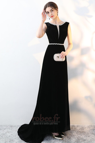 Robe de bal Automne Festin Petites Tailles Velours Longueur de plancher - Page 1