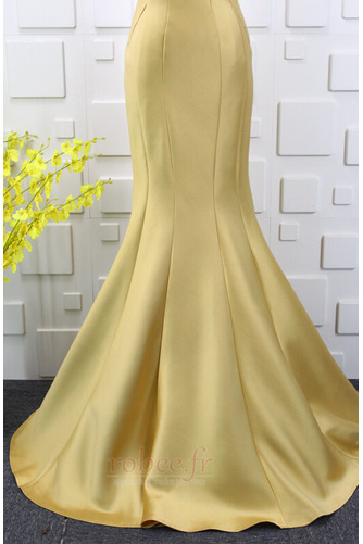 Robe de soirée Simple Médium Sans Manches Glissière Sirène Naturel taille - Page 4