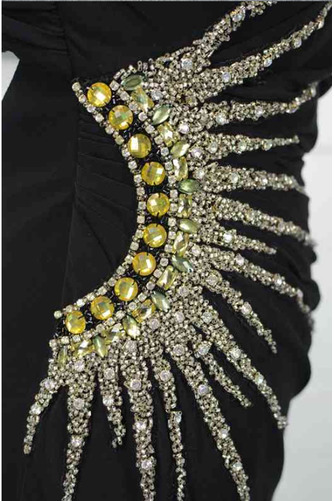 Robe de bal Sexy semi-couverte Train de petit Une épaule A-ligne - Page 4