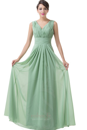 Robe de demoiselle d'honneur Médium Corsage plissé a ligne Train de petit - Page 3