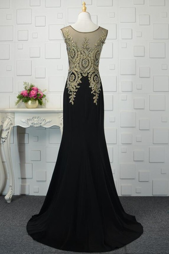 Robe de soirée A-ligne Haute Couvert Cérémonial Col en V Train de balayage - Page 3