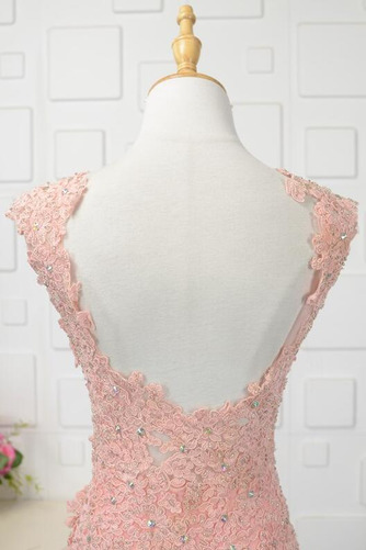 Robe de bal Sirène Col en V Sans Manches Perle Chic Dépouillé - Page 5