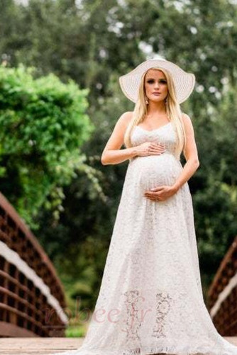 Robe de mariée Sexy Été Col en V Foncé Entrecroisé Plage Empire - Page 3