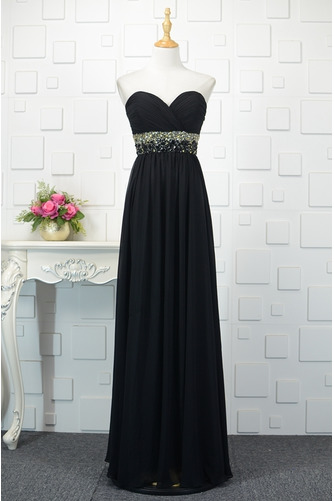 Robe de soirée Naturel taille Sans Manches A-ligne Fourreau plissé - Page 1