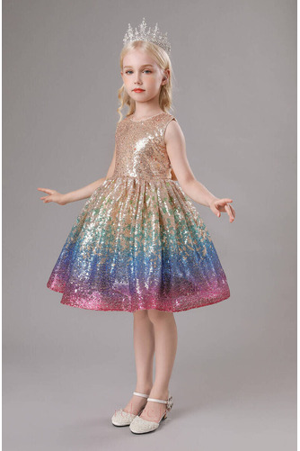 Robe de fille de fleur Scintillait Norme Nœud à Boucles Naturel taille - Page 7