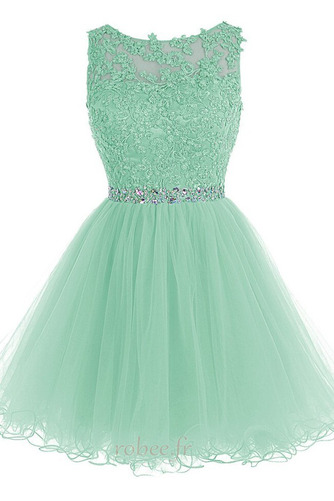 Robe de cocktail Vente Sans Manches Médium mini A-ligne Bleu - Page 14