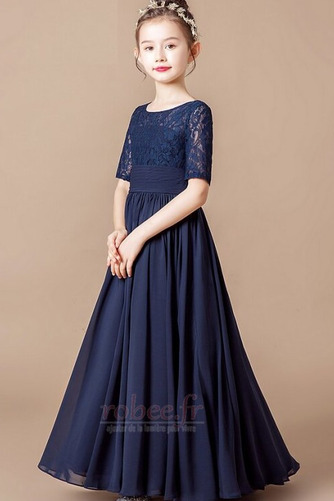 Robe de fille de fleur Manche de T-shirt Mariage Dentelle Été - Page 4