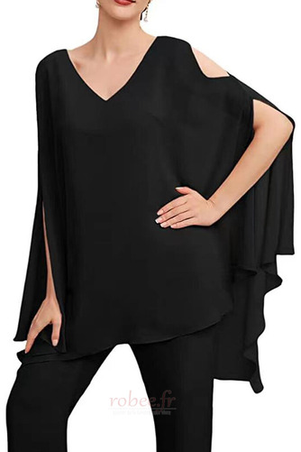 Robe mères Noir Fête Cérémonial 2 Pièces Manche Courte Été Un Costume - Page 2