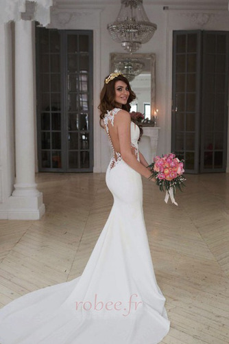 Robe de mariée Sirène Petit collier circulaire Naturel taille - Page 3