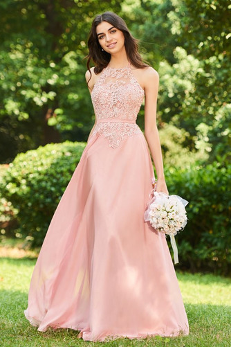 Robe de demoiselle d'honneur Médium Elégant Dos nu Traîne Courte - Page 3