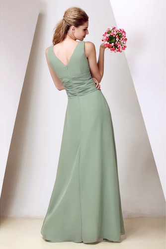 Robe de demoiselle d'honneur Hiver Formelle Mousseline Train de balayage - Page 2