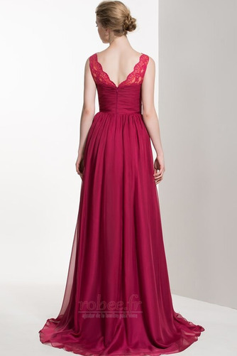 Robe de demoiselle d'honneur Corsage plissé Fermeture éclair - Page 2