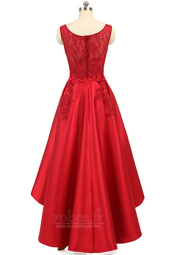 Robe de bal Soie Asymétrique Naturel taille Couvert de Dentelle - Page 2