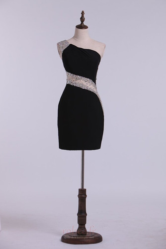 Robe de cocktail Une épaule Sans Manches Près du corps Perlé - Page 7