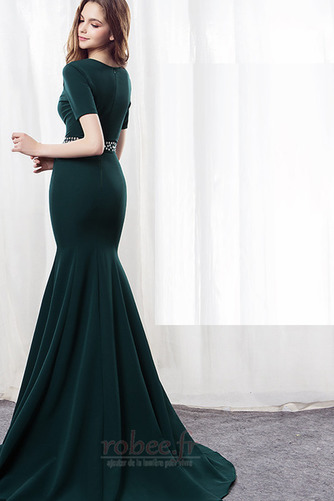 Robe de soirée Naturel taille Col en V Norme Formelle Fermeture éclair - Page 2
