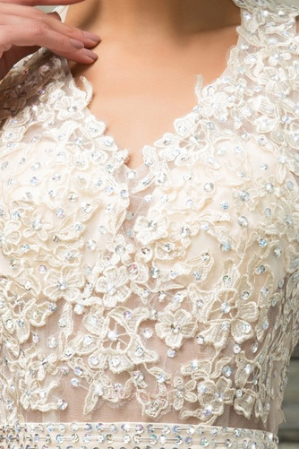 Robe de bal A-ligne Printemps Couvert de Dentelle Longueur au sol - Page 5
