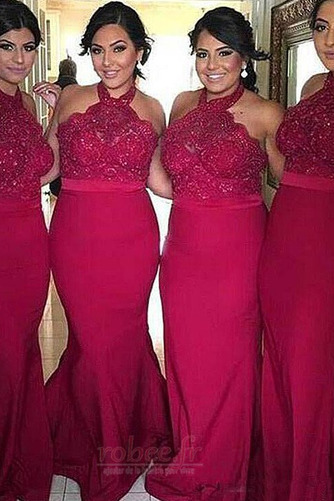 Robe de demoiselle d'honneur Naturel taille Glissière Formelle - Page 1