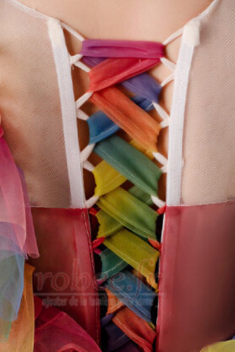 Robe de fille de fleur Manquant Une épaule Asymétrique Tulle - Page 6