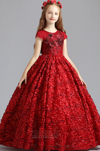 Robe de fille de fleur Dentelle Mariage Froid Fermeture à glissière - Page 5