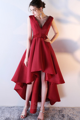 Robe de bal Formelle Froid Haut Bas Satin Asymétrique Ballon - Page 8