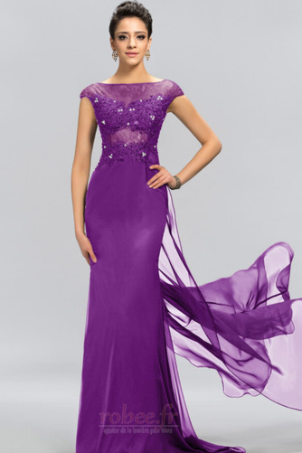 Robe de soirée Dentelle Train de petit Mince vogue Fermeture à glissière - Page 8