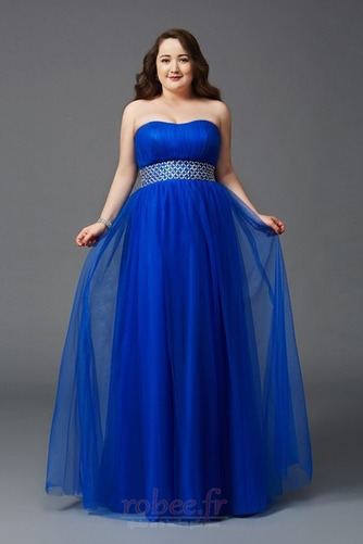 Robe de soirée Elégant Fermeture à glissière Haut Bas Perle Longueur au sol - Page 1
