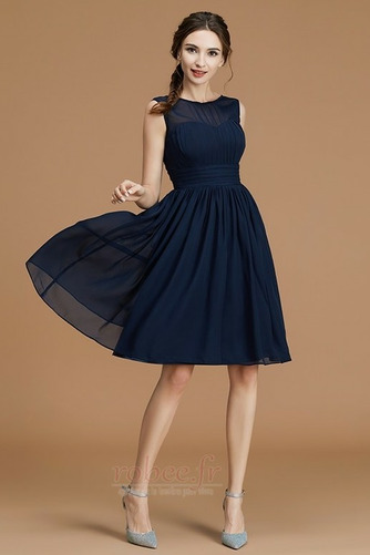 Robe de demoiselle d'honneur Longueur de genou Sans Manches Manquant - Page 4