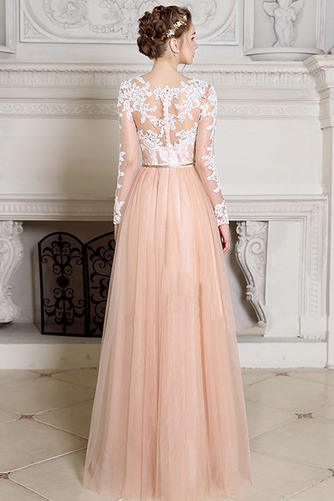 Robe de soirée Vintage Col Bateau Gaze Naturel taille Longueur Cheville - Page 2